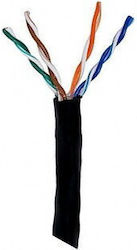 Anga ST-L02 U/UTP Cat.5e Καλώδιο Ethernet 305m Μαύρο 2τμχ