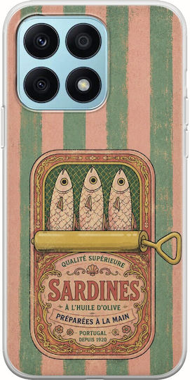 Salt & Stripe Collection Tin Case Honor X8a Flexible TPU Transparent Silicone