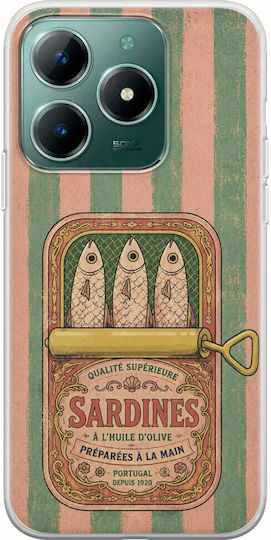Salt & Stripe Collection Tin Realme C61 Flexible TPU Transparent Silicone Case