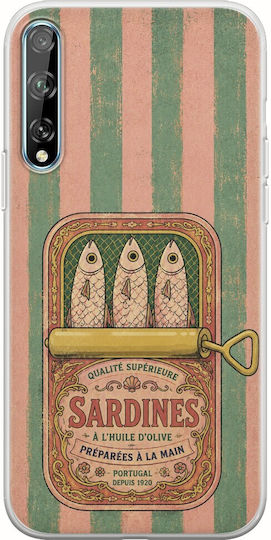 Salt & Stripe Collection Tin Case Huawei P Smart S Flexible TPU Transparent Silicone