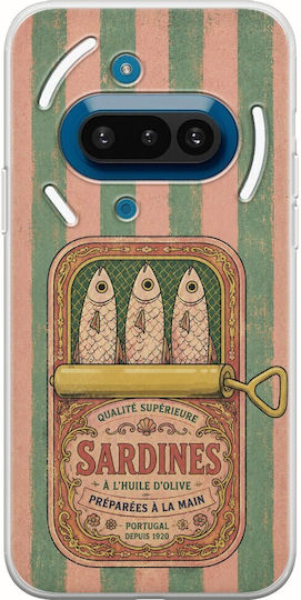Husă Salt & Stripe Collection Tin Nothing Phone 3a 5g Flexibil TPU Silicon Transparentă