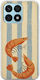 Θήκη Salt & Stripe Collection Tide Honor X8a Flexible Tpu Διάφανη Σιλικόνη