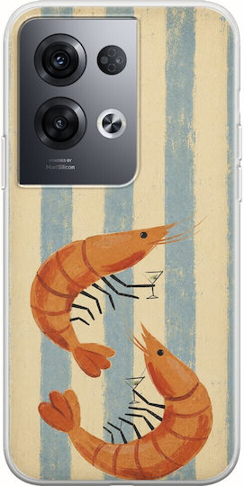 Salt & Stripe Collection Tide Case Oppo Reno 8 Pro 5g Flexible TPU Transparent Silicone