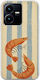 Калъф Salt & Stripe Collection Tide Vivo Y22s Гъвкав TPU Прозрачен Силикон