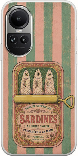 Salt & Stripe Collection Tin Case Oppo Reno 10 Pro 5g Flexible TPU Transparent Silicone