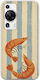 Калъф Salt & Stripe Collection Tide Huawei P60 Гъвкав TPU Прозрачен Силикон