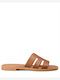 Women's Flat Sandals Brown VENUS-61162 Camel