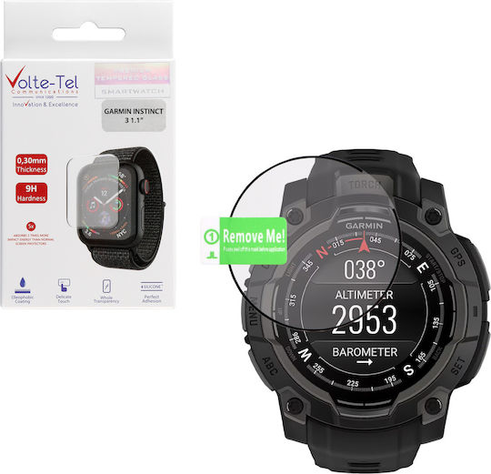 Volte-Tel Закалено стъкло за Garmin Instinct 3 50мм 1бр