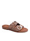 Women's Flat Sandals Brown
