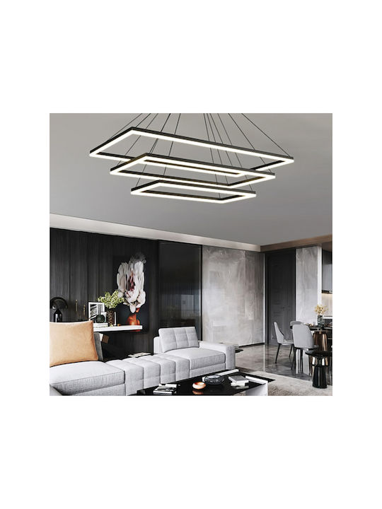Jiju Lumini Suspendate Negru LED