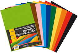 Aurora Colored Cardboard A4 120gsm 100 Sheets Pack Aurora Raphael 10 Intense Colors