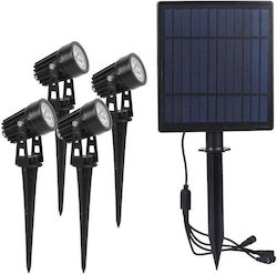 Set 4 Lampi Solare Led De Grădină Panou