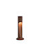 VK Lighting Outdoor LED Small Post Light 6W with Warm White Light IP65 Brown