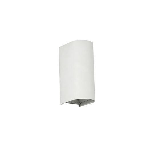 VK Lighting W W Επιτοίχιο Εξωτερικό Φωτιστικό LED IP65 με Θερμό Λευκό Φως Διπλής Δέσμης