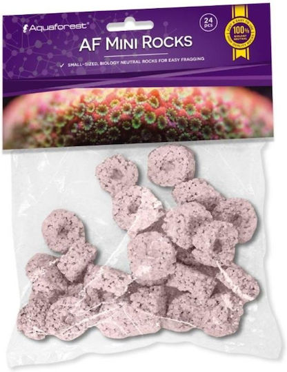 Aquaforest Af Mini Rocks Purple 24 Pcs Coral Stands