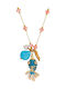 Excite-Fashion Necklace Made of Pink Gold Plated Steel Pink
