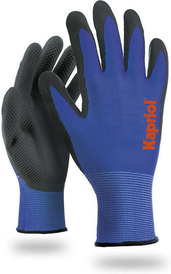 Kapriol Power Grip Γάντια Εργασίας Μπλε Latex