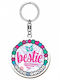 Wooden Best Friend Keychain Global Journey K3612