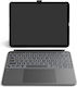 Inateck KB04122-13A Flip Cover mit Tastatur auf Deutsch Grau (iPad Air 13" 2024/2025/2026)