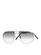 Silhouette Ochelari de Soare Bărbătești cu Ramă Metalică Neagră și Lentilă Neagră