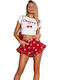 Damen-Shorts - Bermudas Rote PJ13819-ROT