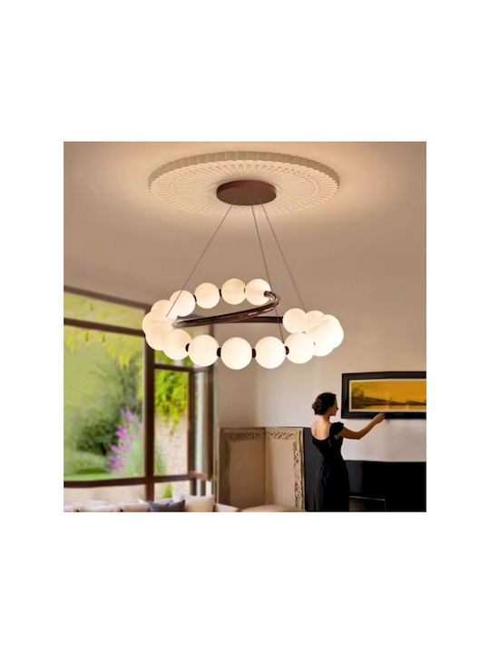 Lightplanet Висящо Осветително Тяло Бяло LED с Студено Бяла Светлина