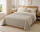 Single Hotel Pique Grey Blanket 160x240cm 6 Pieces