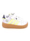 Grand Court Kids Sneakers with Hoop & Loop Closure Lilac