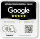 Tap Google Review Plate Tap Instant Reviews Compatible All Phones Reusable Smart Tap Nfc & Qr 12 X 12 Cm Mount Anywhere 3m Adhesive 1-pack