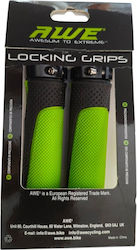 Awe Alloy Locking Grips Lime Green Black Χερούλια Μαύρα Πράσινα