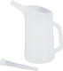 Recipient pentru combustibil Relaxdays cu gât de umplere alb 31.5x13x36 cm