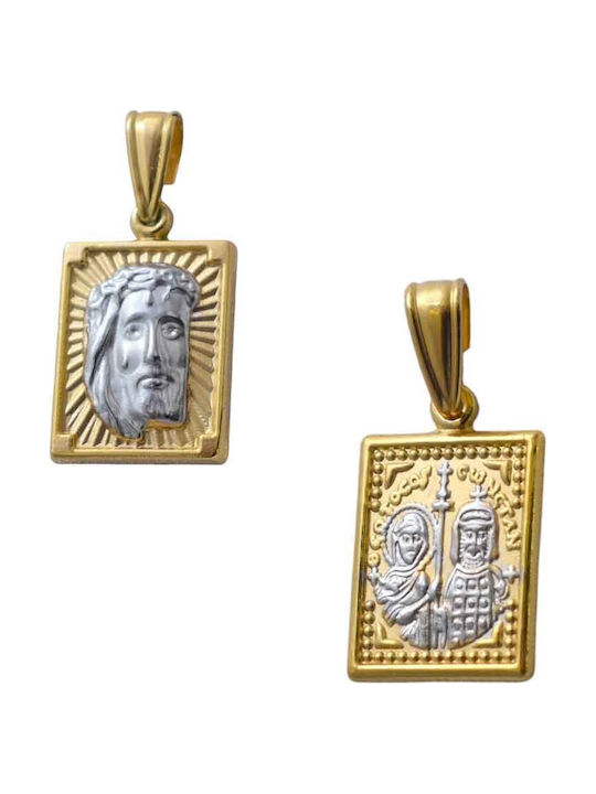 Gatsa Pendant Constantine Coin Gold 9K