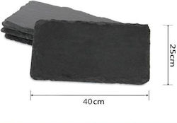 Placă Pătrată De Servire Din Șisturi 40x25cm
