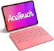 Inateck KB04122 Flip Cover with Keyboard in German Red (iPad Air 11" 2024/2025/2026)