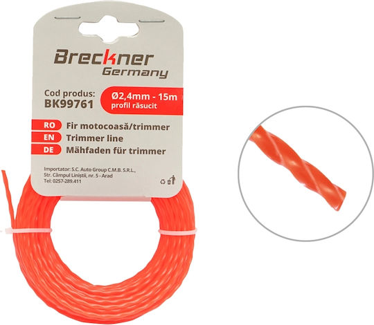 Breckner Linie Rotundă De Tăiere Pentru Mașini De Tuns Iarba Lungime 15m Și Grosime 2.4mm