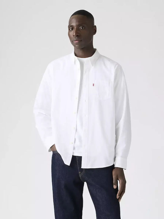 Pocket Long Sleeve Shirt White