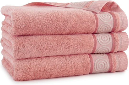 Zwoltex Хавлиена Кърпа За Ръце Rondo 30x50см Salmon Тегло 450гр/м²
