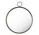 Metal Makeup Mirror Grey