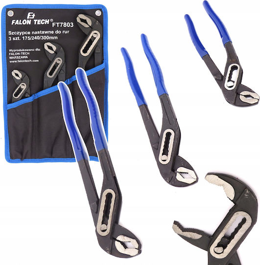 Falon-Tech Falon-Tech Rohrzangen & Installateurzangen Set 175mm 3 Stück