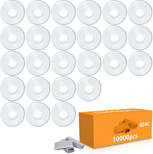Set Bandă Albă De Capsator 25 Bucăți + Capse Heckermann Hm-8105 Capsator