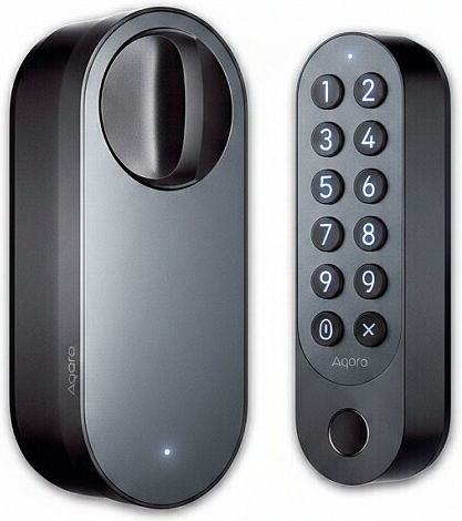 Aqara Electronic Lock U200 in Black with Bluetooth Connection