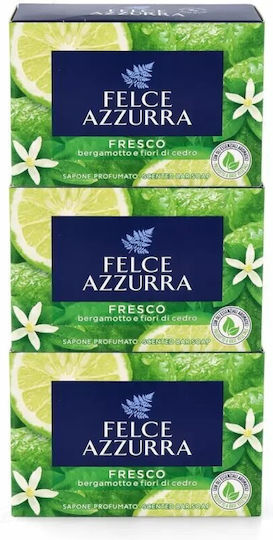 Felce Azzurra Solid Soap Set Fresh Scent 3x100gr