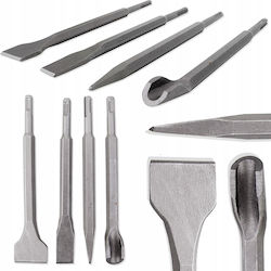Set 4 Bucăți Dălți Din Beton SDS Plus