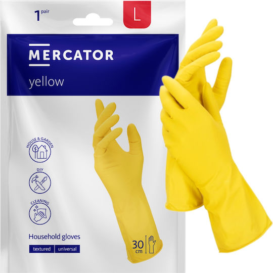 Mercator Medical Latex Untersuchungshandschuhe in Gelber Farbe 2Stücke