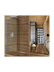 Aquarelle Walk-in W Διαχωριστικό Ντουζιέρας με Συρόμενη Πόρτα 100x185cm Clear Glass Chrome