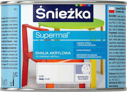 Śnieżka Eko Supermal Акрилен Емайл Бял Матиран 0.4л