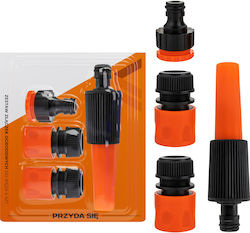 Set 4 Gartenschlauchdüsen 1/2" Schnellkupplungen Vergionic