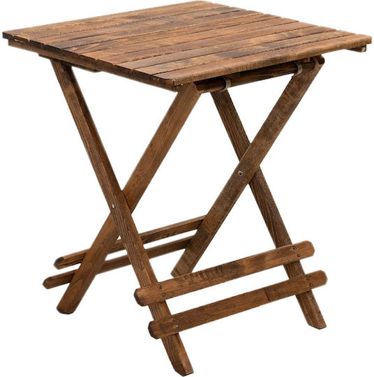 Holztisch Für Kleine Außenbereiche Zusammenklappbar Queen 70x70x75cm GP045-0012