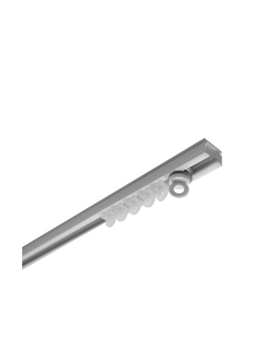 BetterHome Heavy Duty One-Way Curtain Track with Aluminum Mechanism in White Colour 250cm MHB-521020-250