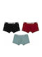 Boxeri pentru bărbați Multicolore 3Pack